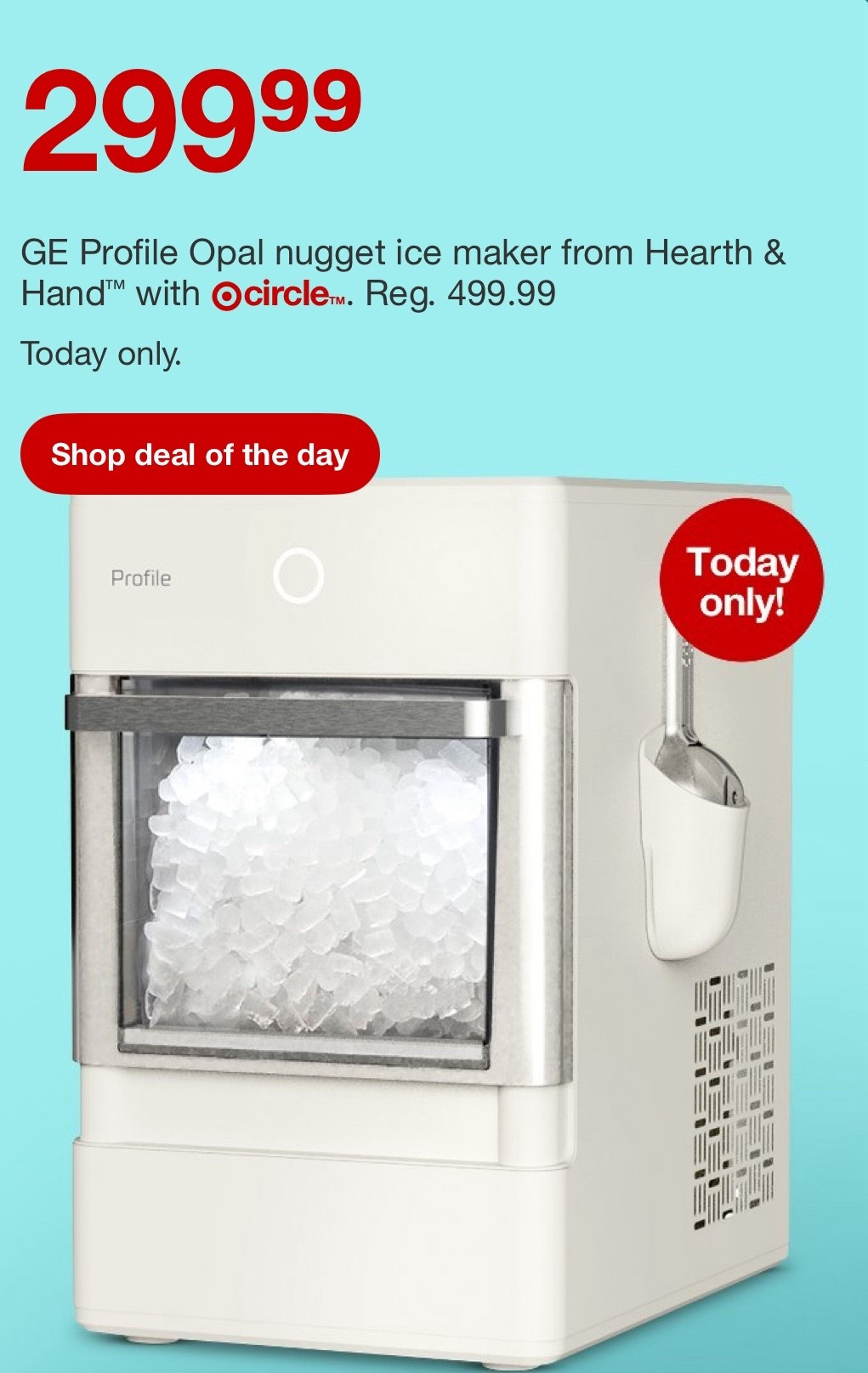 Nugget ice maker dropped to $299 (reg $499) TODAY ONLY @ Target 🎯 

#LTKSaleAlert #LTKHome