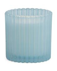 8oz Ribbed Straight Glass Open Floral Candles | TJ Maxx