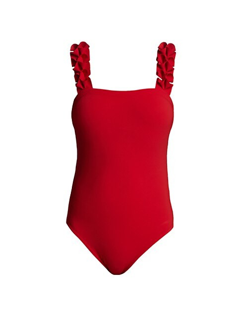Ellery Ruffle Strap One-Piece Swimsuit | Saks Fifth Avenue