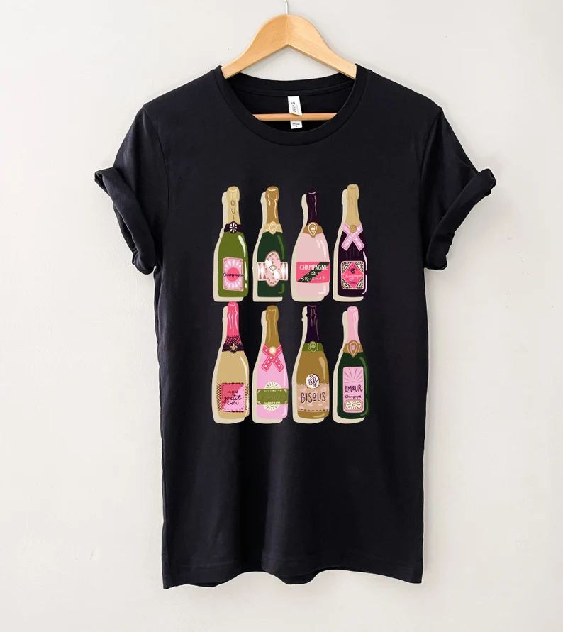 Pink Champagne Shirt / Champagne Shirt / Champagne T-shirt / - Etsy | Etsy (US)