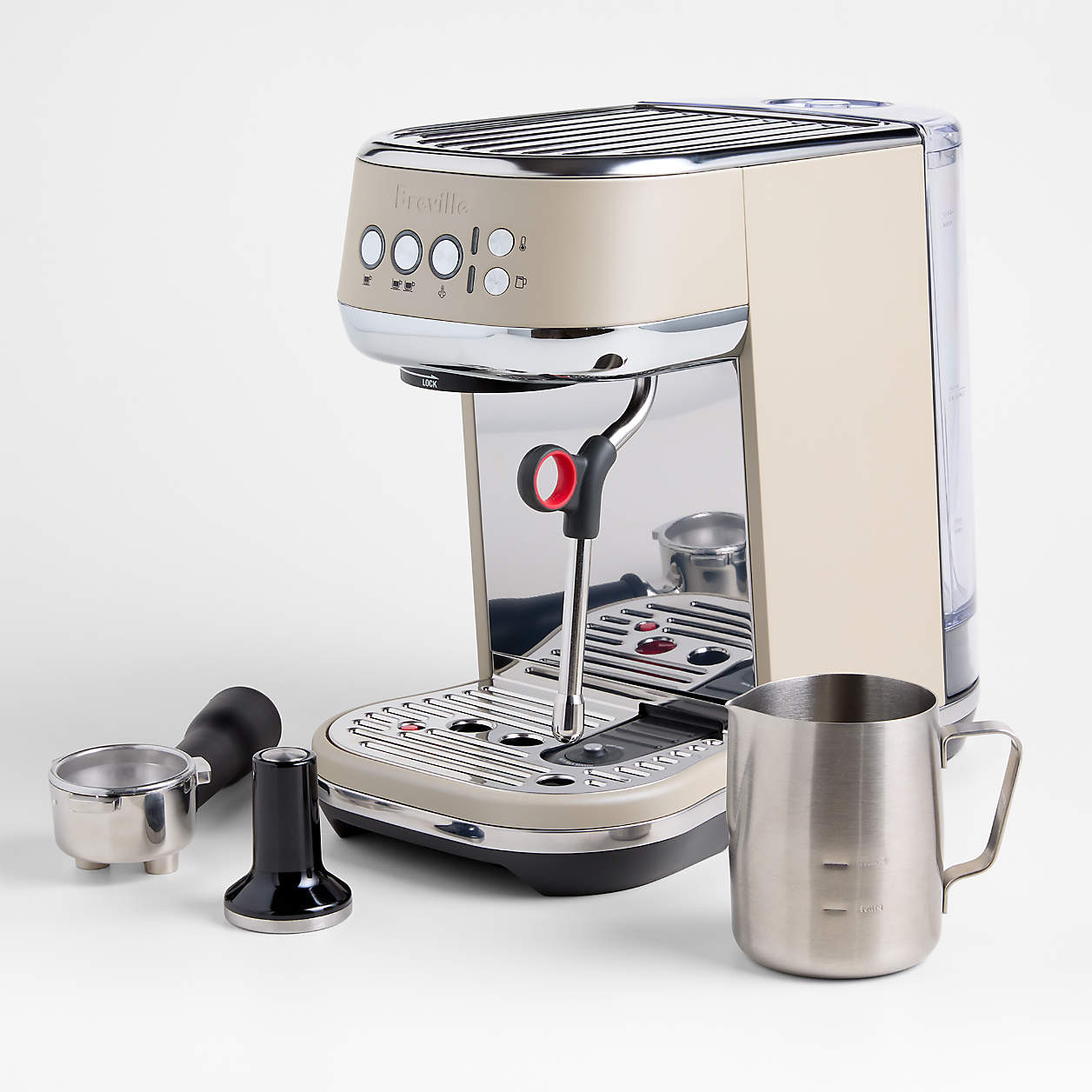 Breville Bambino Plus Stainless Steel Espresso Machine Maker + Reviews | Crate & Barrel | Crate & Barrel