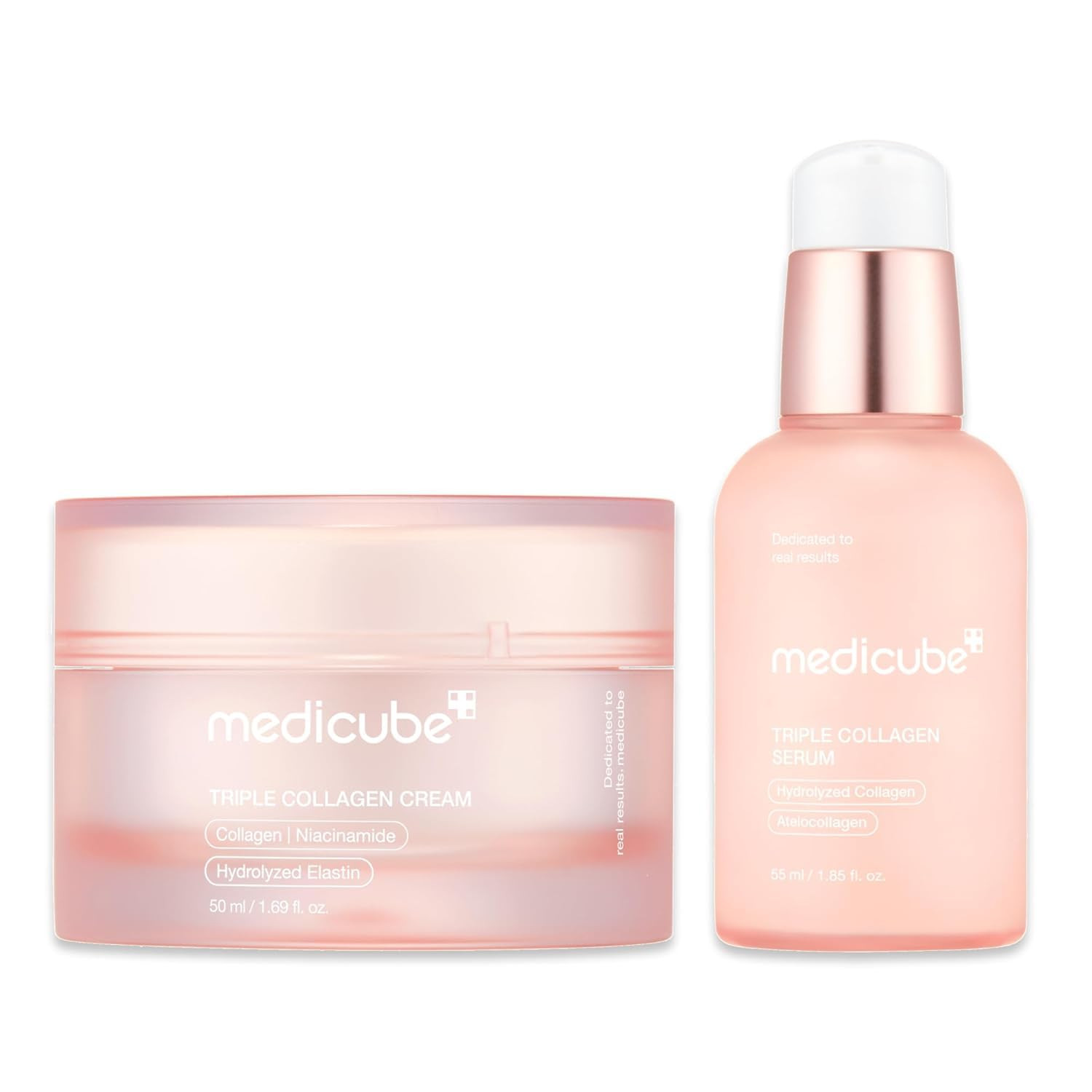 medicube Triple Collagen Nourish and Hydrate Duo: Triple Collagen Cream and Triple Collagen Serum... | Amazon (US)