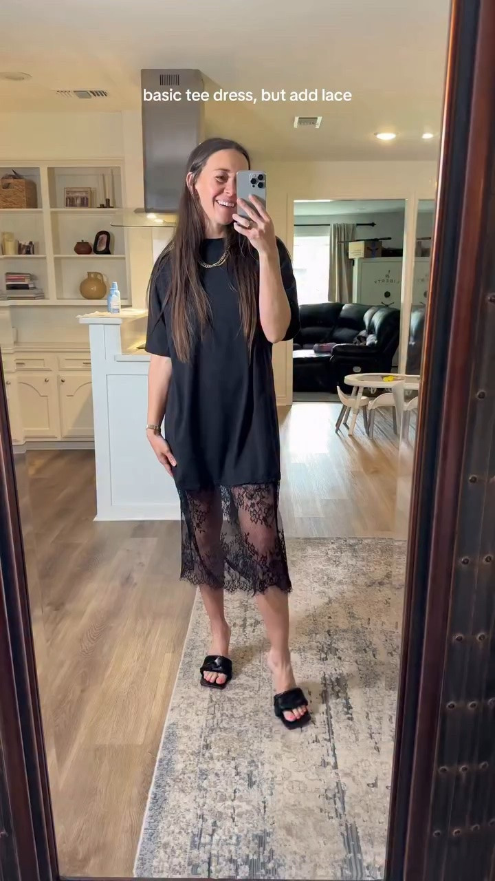 love this comfy tee dress with the pop of lace 💃🏻 available in 6 colors!!! (I want blue next 👀) comment “DRESS” and I’ll send the details!

#amazonstyle #amazonfashionfinds #amazonfashion amazon summer dress, Amazon fashion, Amazon dress, summer outfit, summer dress, effortless style, mom style, stay at home mom fashion, everyday outfit, casual chic, vacation outfit, brunch outfit, affordable fashion, Amazon finds, Amazon style, neutral outfit, feminine style, flattering dress, easy summer look, summer wardrobe, wardrobe staples, dresses for women, over 30 style, elevated basics, outfit inspiration, mom outfits, lightweight dress, comfy fashion, capsule wardrobe, summer fashion