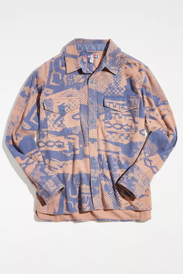 UO Patterned Shirt Jacket | Urban Outfitters (US and RoW)