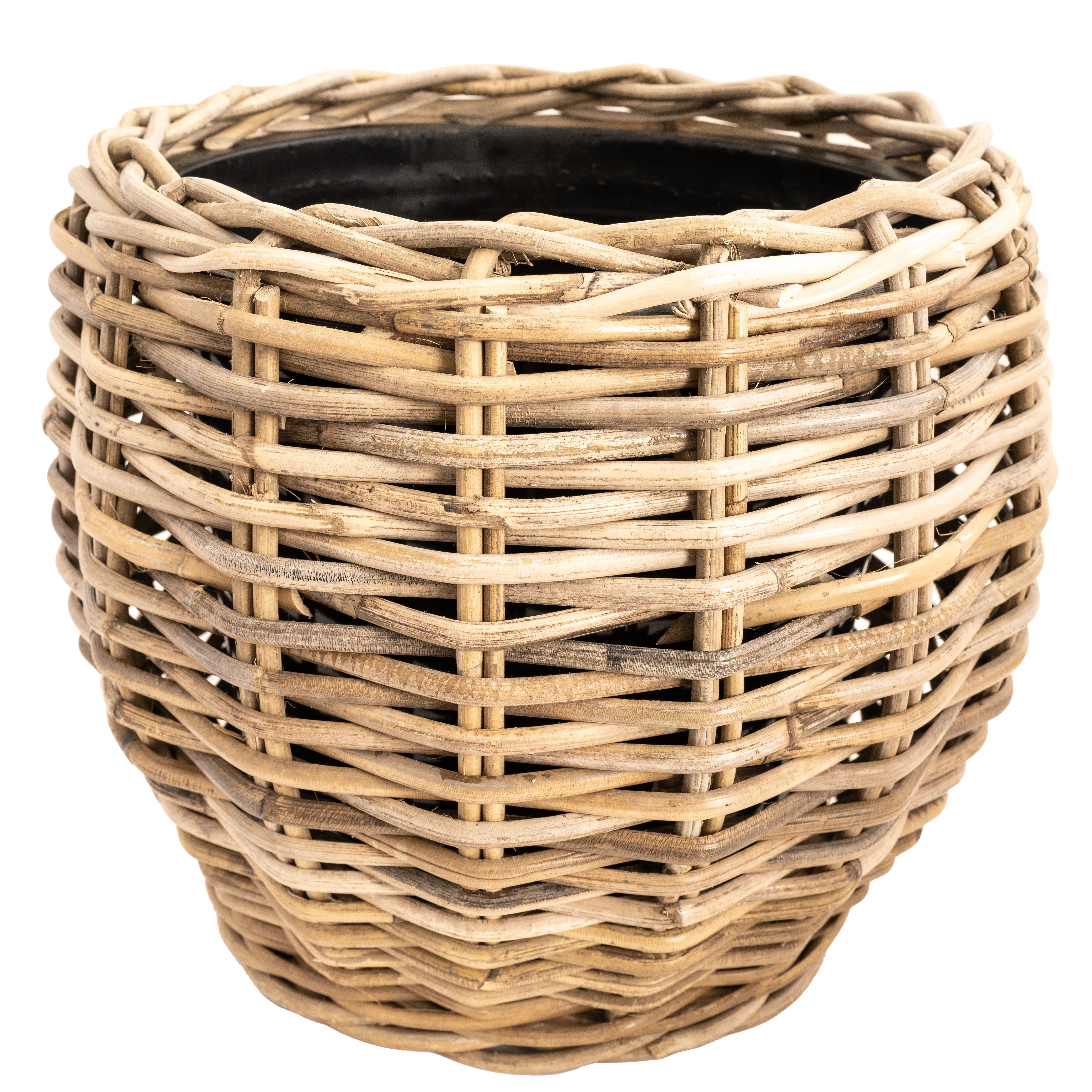 Round Belly Planter With Plastic Insert | Wayfair North America