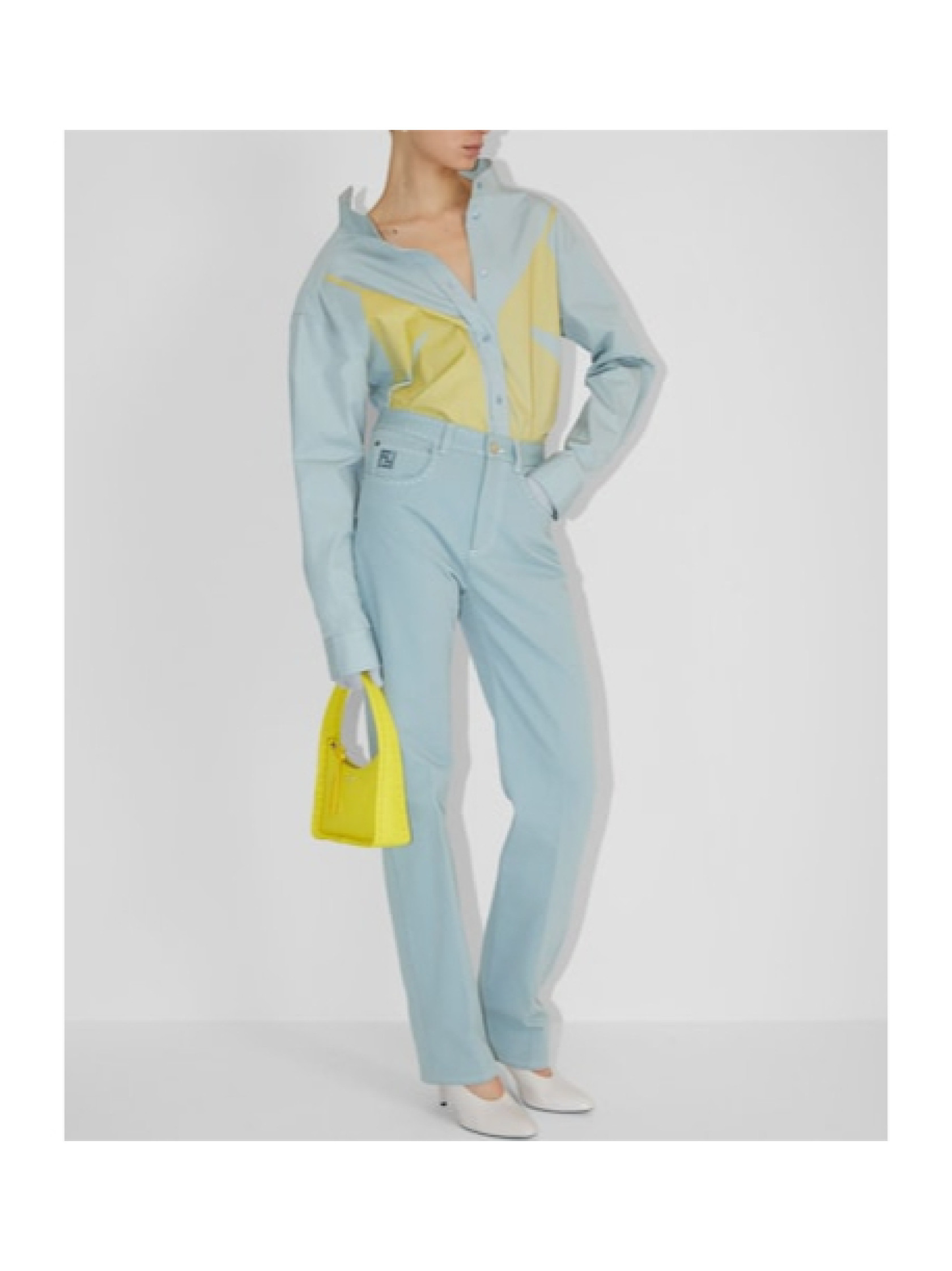 Fendi FF Logo Embroidered Straight-Leg Jeans | Senser US