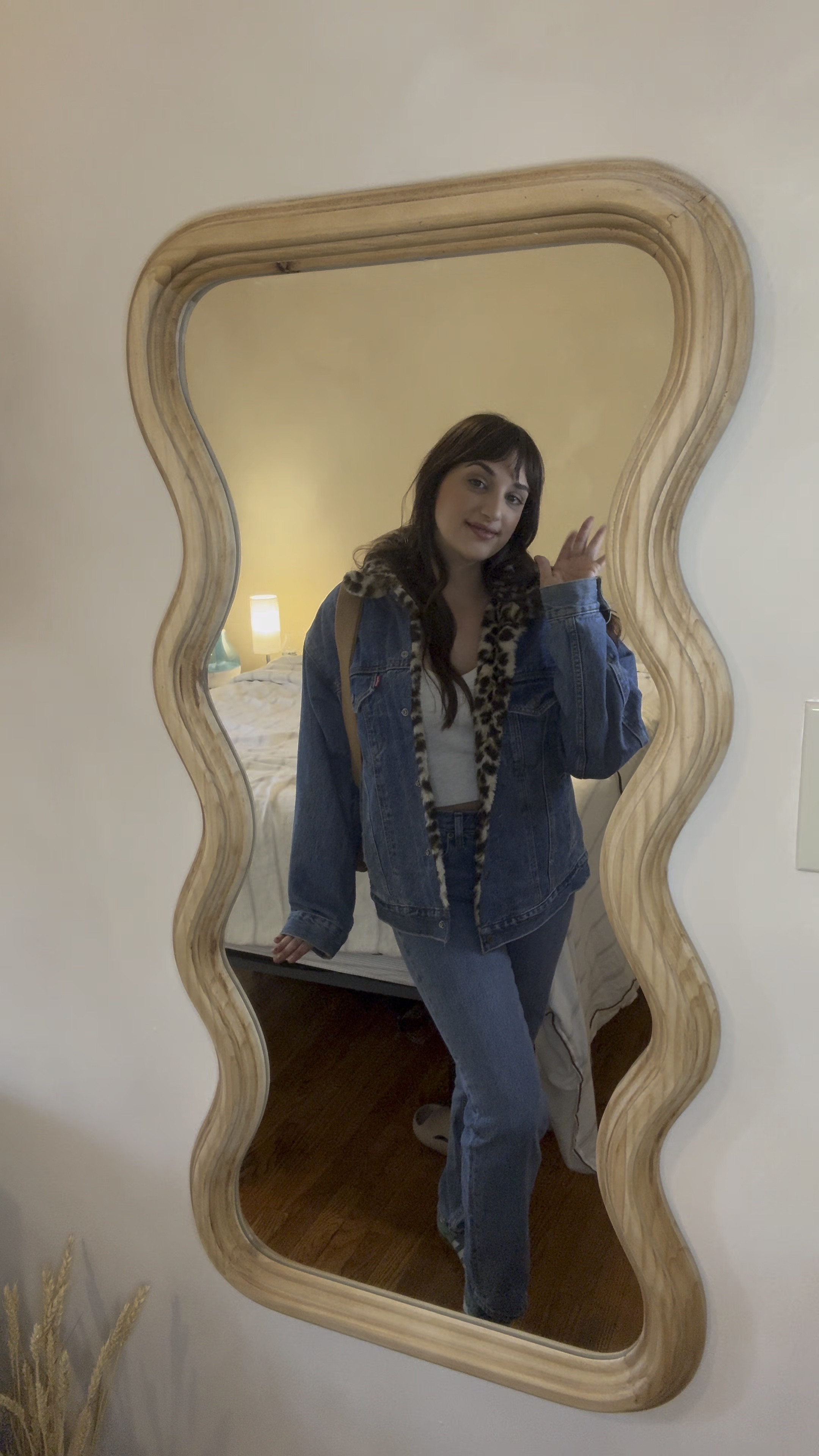 Work fit of the day 😊 shirts from target size small . Jeans from Abercrombie. Shoes search green suede sambas from Adidas. Jacket is from Levi’s. Search leopard trucker jacket on Depop or eBay. It’s from a few years ago. Purse is the Hudson sling from free people! #hairstylist #ootd #fitcheck #salonfit #jeans #levis

#LTKStyleTip #LTKBeauty #LTKFindsUnder50