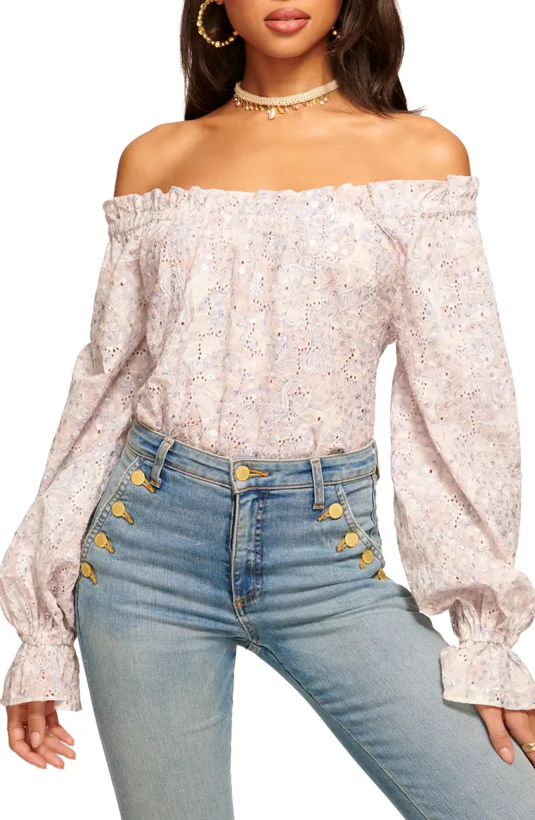 Camila Eyelet Off the Shoulder Top | Nordstrom Rack