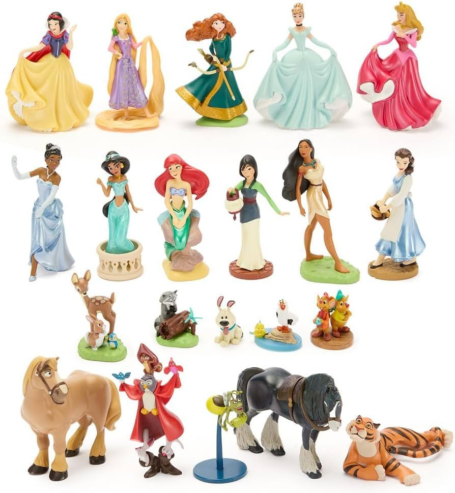 Disney Store Official Disney Princesses & Furry Friends Mega Figure Set - 20 Fully Sculpted Figur... | Amazon (US)
