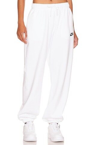 Nike NSW Club Fleece Sweatpant in White & Black from Revolve.com | Revolve Clothing (Global)