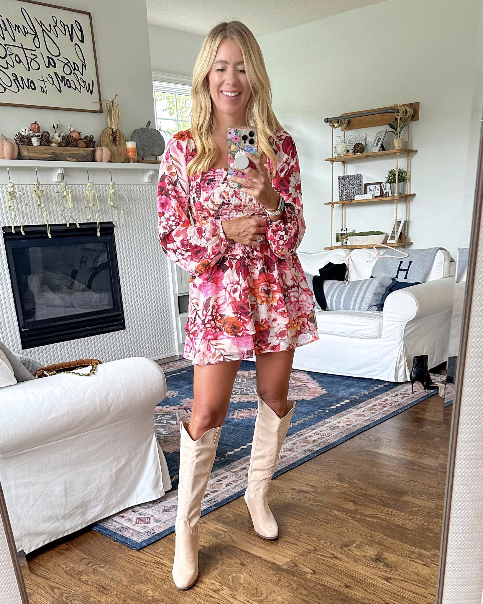 How adorable is this for Fall? The best part, it is a romper not a dress so no worries about it being on the short side. I LOVE the pattern and overall ft of this, a great option for your fall events!

#LTKsalealert #LTKstyletip #LTKSeasonal