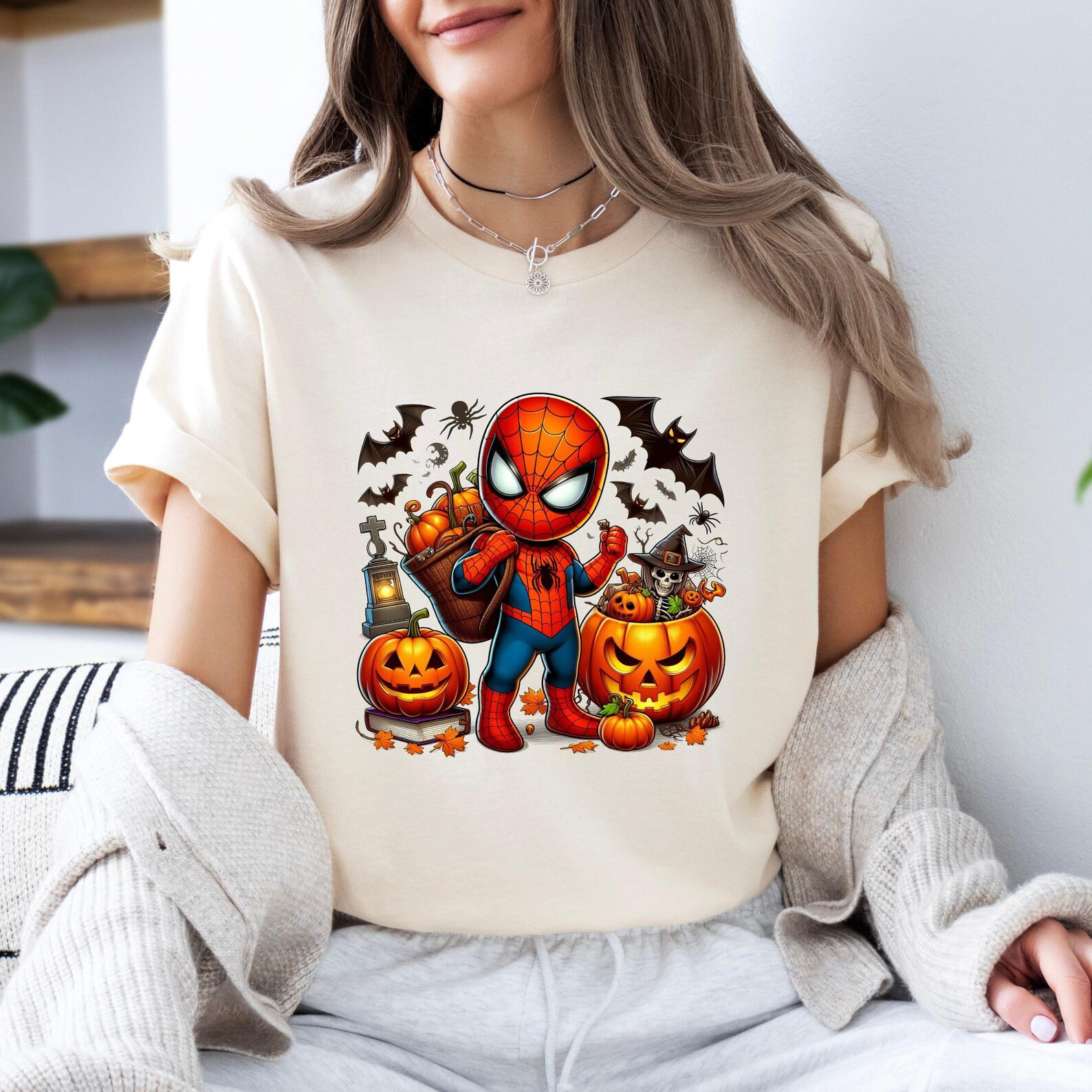 Funny Spidey Halloween Shirt, Gift for Halloween Kids, Birthday Halloween Party, Spooky Season Sh... | Etsy (US)