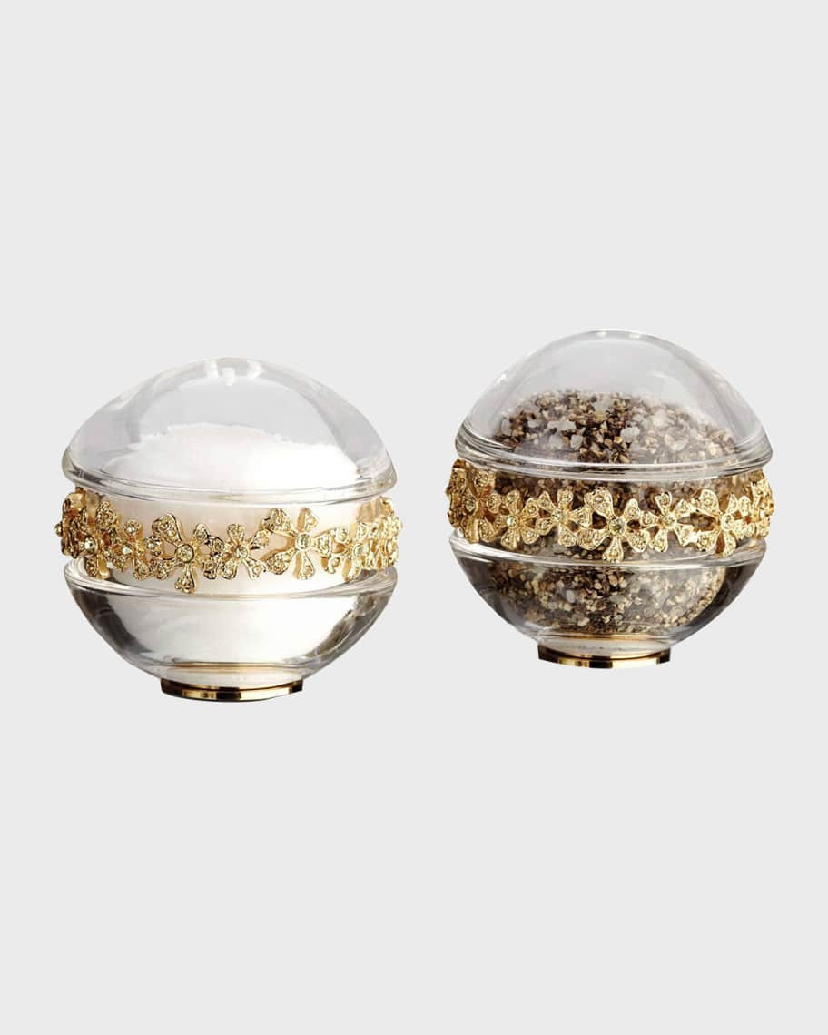 L'Objet Gold Garland Salt & Pepper Shakers | Neiman Marcus