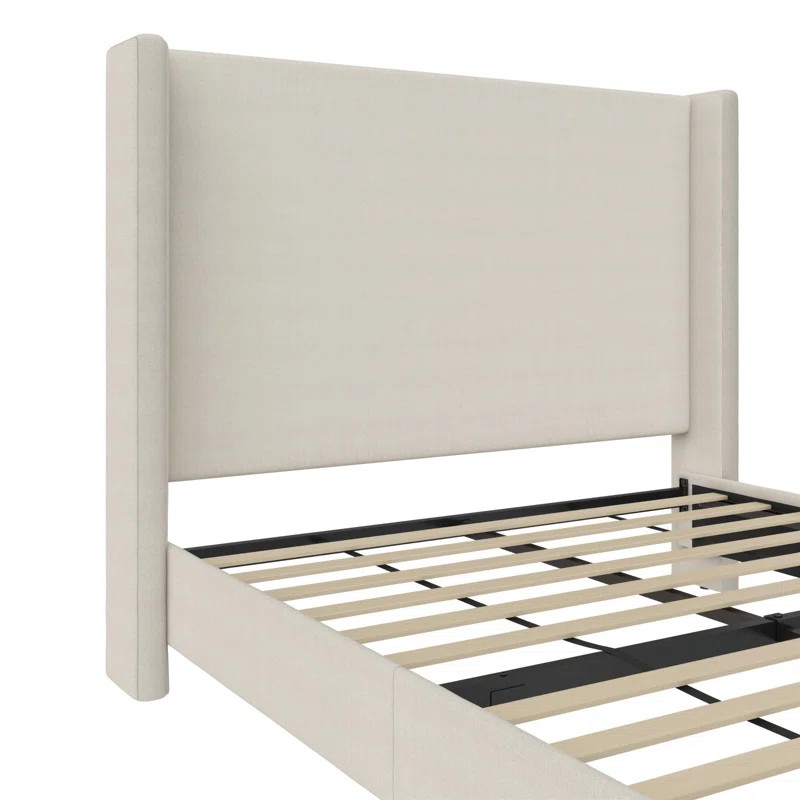 Birzer Queen Upholstered Wingback Bed | Wayfair North America