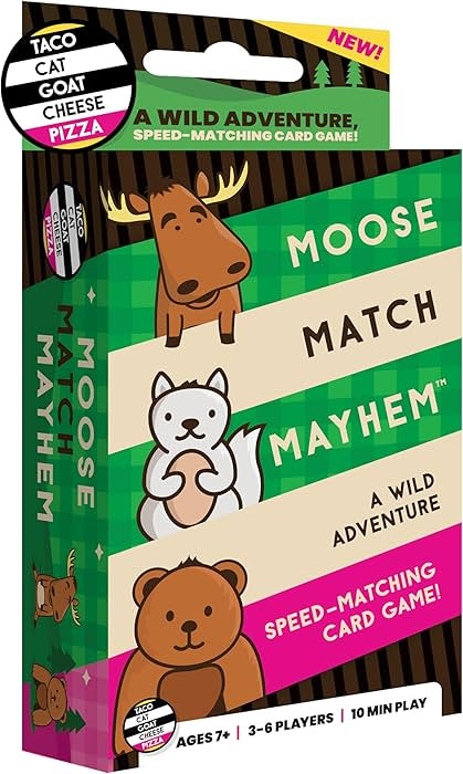 Moose Match Mayhem - by Taco Cat Goat Cheese Pizza – A Wild Adventure, Speed-Matching Card Game... | Amazon (US)