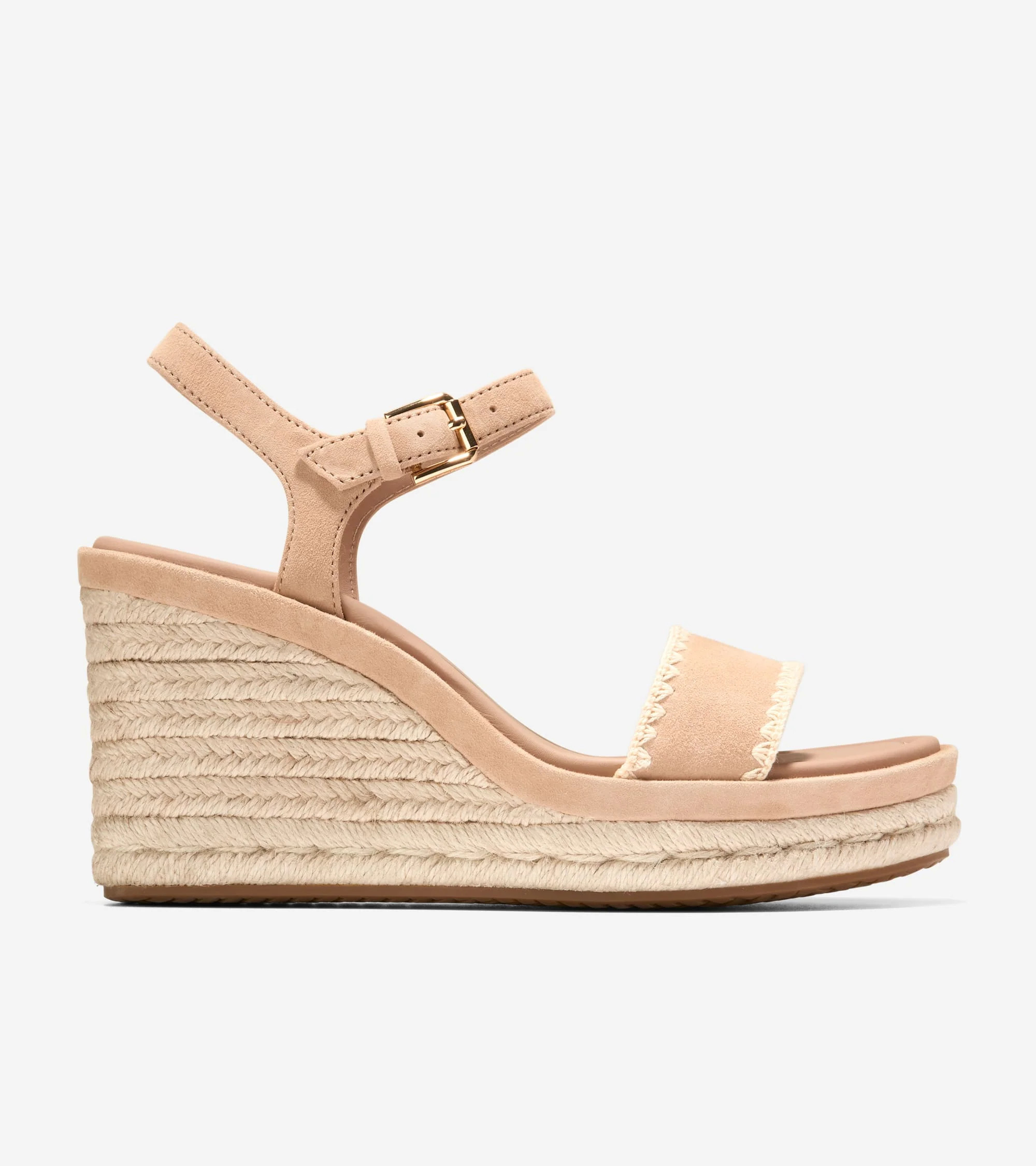 Cole Haan Women's Cloudfeel Asbury Espadrille Wedge Sandals - Beige Size 10.5 | Cole Haan (US)