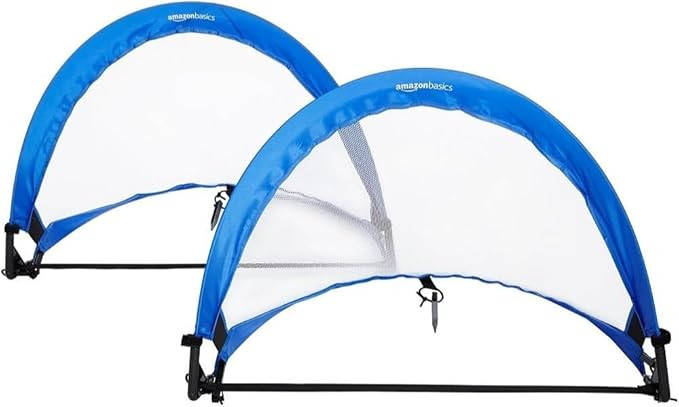 Amazon Basics Portable Pop Up Soccer Goal Set for Kids, Training Equipment, Outdoor Sports Games,... | Amazon (US)