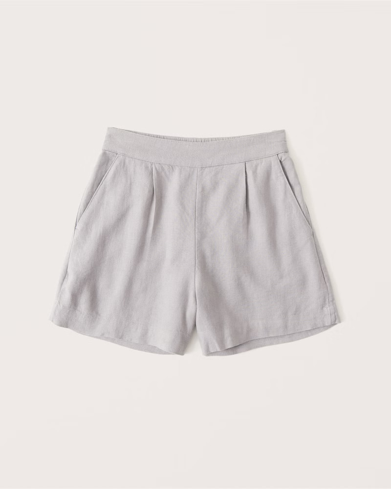 Linen-Blend Pull-On Shorts | Abercrombie & Fitch (US)