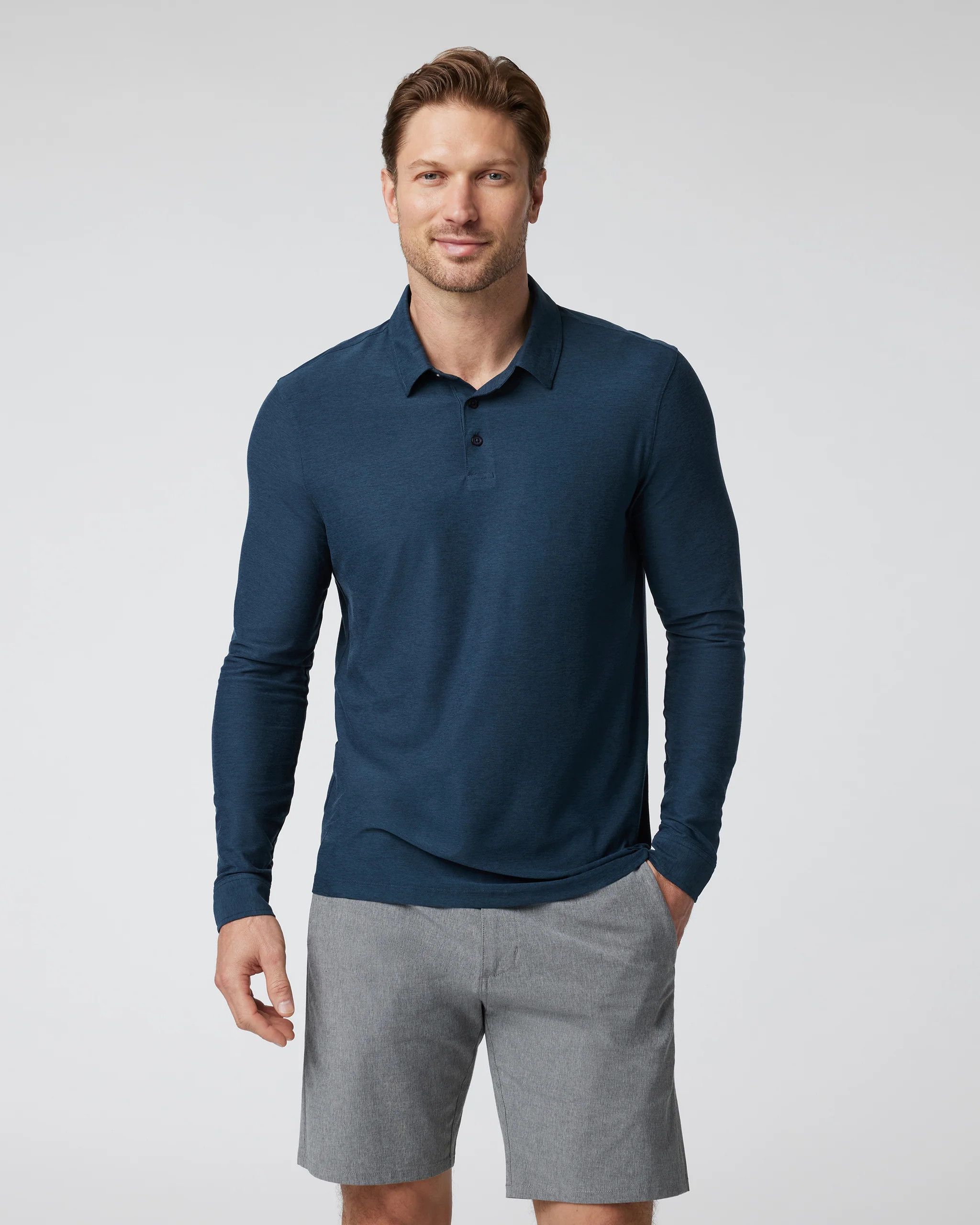 Long Sleeve Strato Tech Polo | Vuori Clothing (US & Canada)