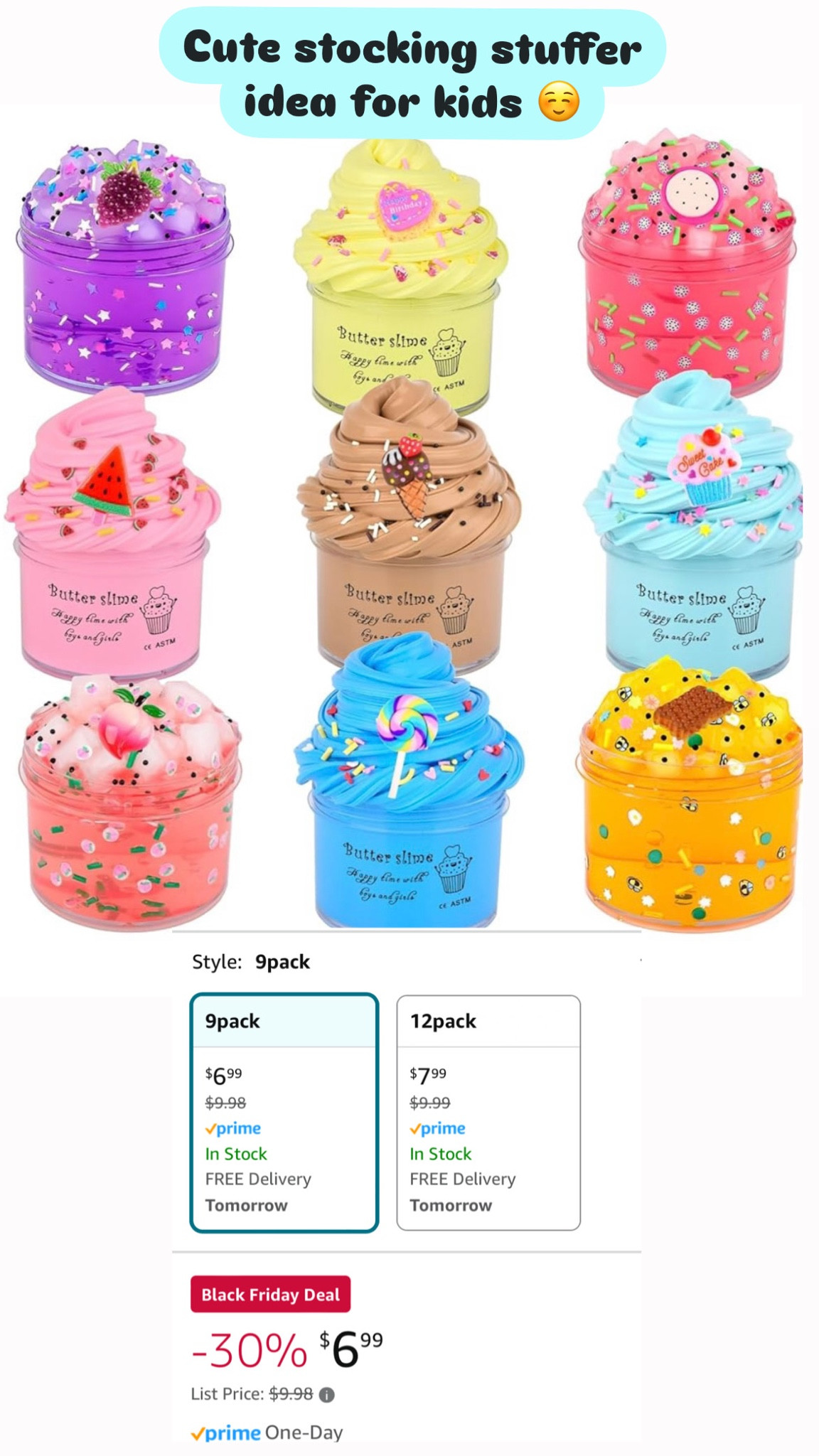 These butter slimes make great stocking stuffer gifts! 

#LTKSaleAlert #LTKKids #LTKCyberWeek