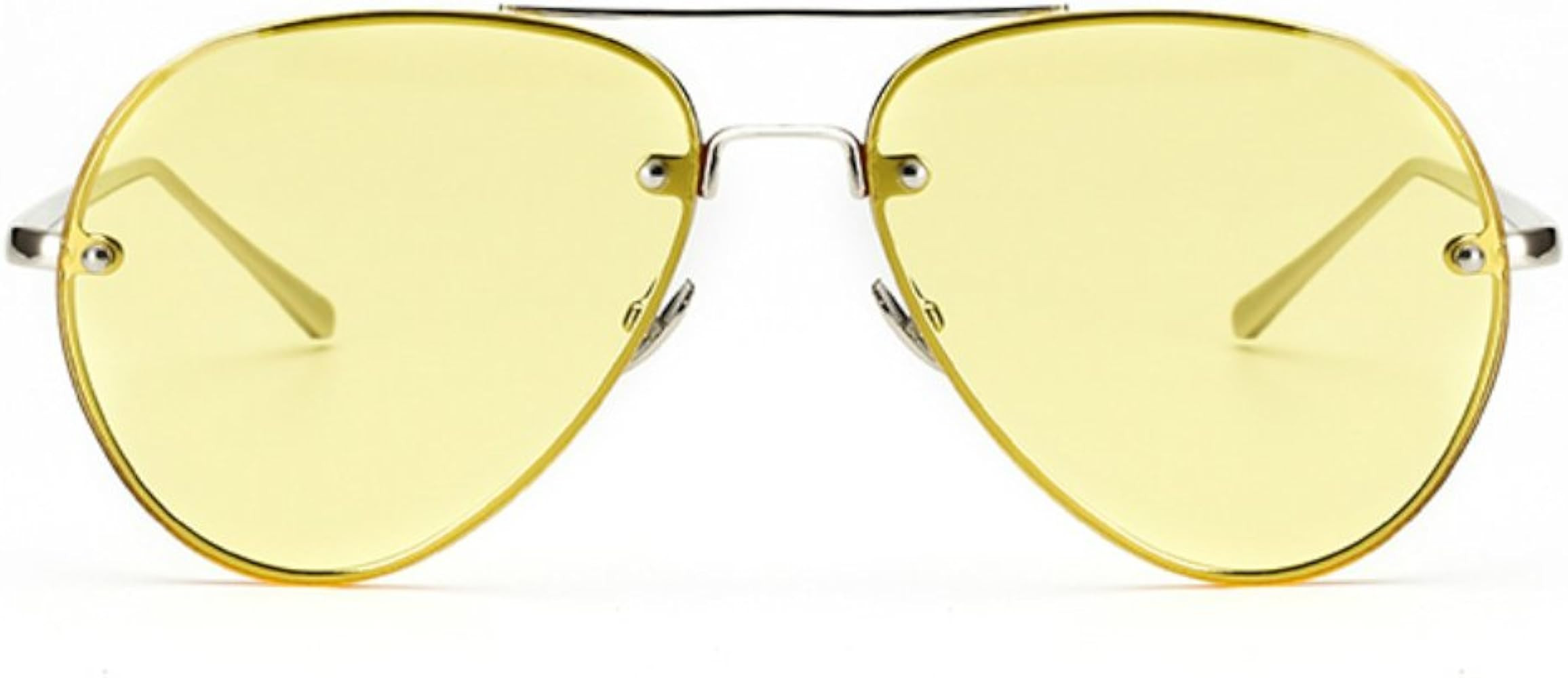 Freckles Mark Classic Oversized Aviator Sunglasses Vintage Retro Gold Metal Frame Clear Colorful ... | Amazon (US)