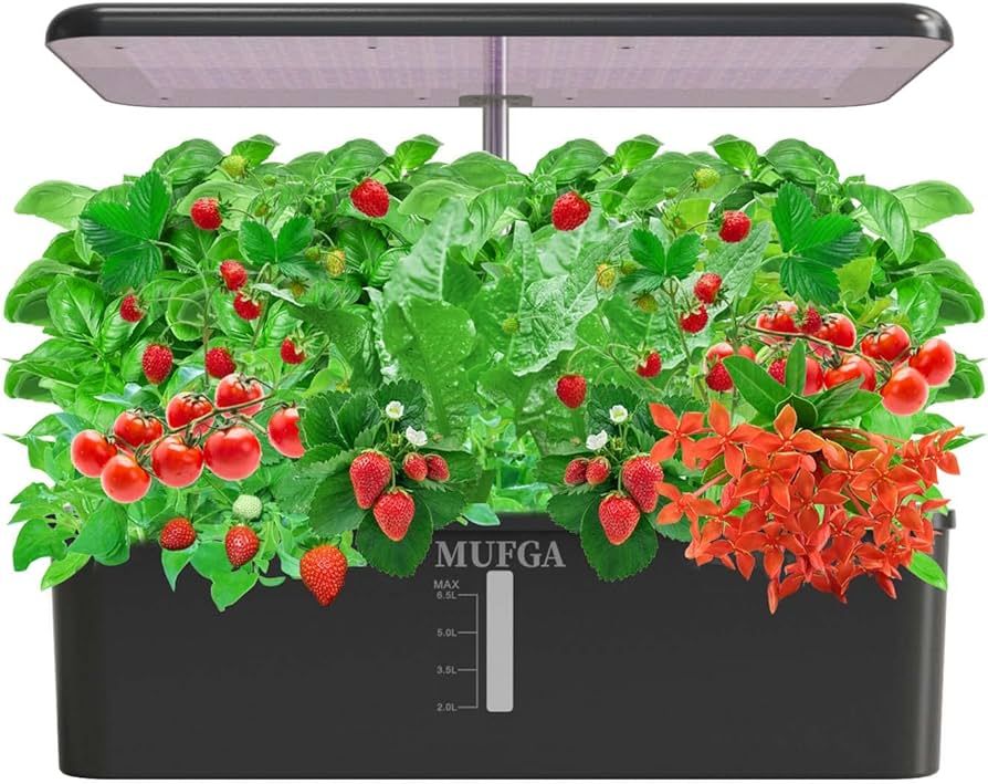 Hydroponics Growing System Herb Garden - MUFGA 18 Pods Indoor Gardening System with LED Grow Ligh... | Amazon (US)