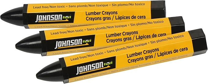 Johnson Level & Tool 40-0656 Black Lumber Crayons - 3/Pack | Amazon (US)