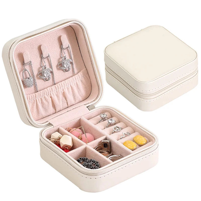 Small Travel Jewelry Box Organizer Display Storage Case for Rings Earrings Necklace | Walmart (US)
