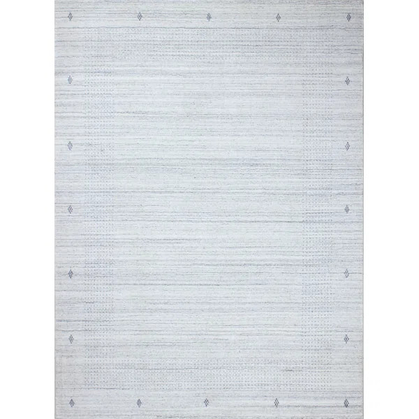 Audra Southwestern Hand-Knotted Area Rug in Gray | Wayfair North America