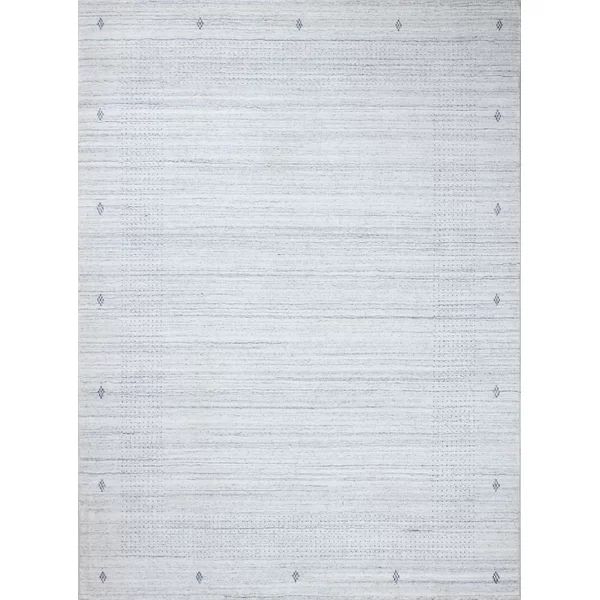 Audra Southwestern Hand-Knotted Area Rug in Gray | Wayfair North America
