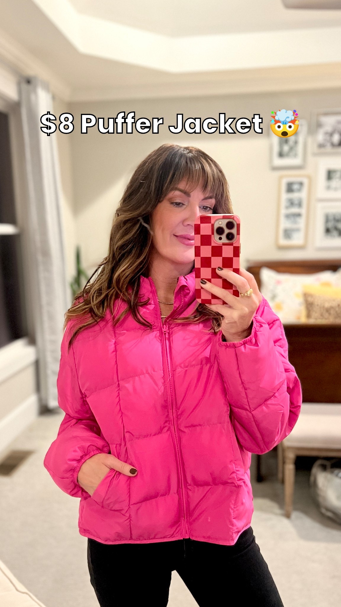 Couldn’t believe it - an $8 puffer jacket! Super thin and lightweight but perfect for the south! Comes in black and gorgeous icy blue too! Sized up to a M/L. Could’ve gotten away with the S/M but wanted to be able to wear chunky sweaters underneath. @walmart #walmart 

#LTKActive #LTKGiftGuide #LTKFindsUnder50