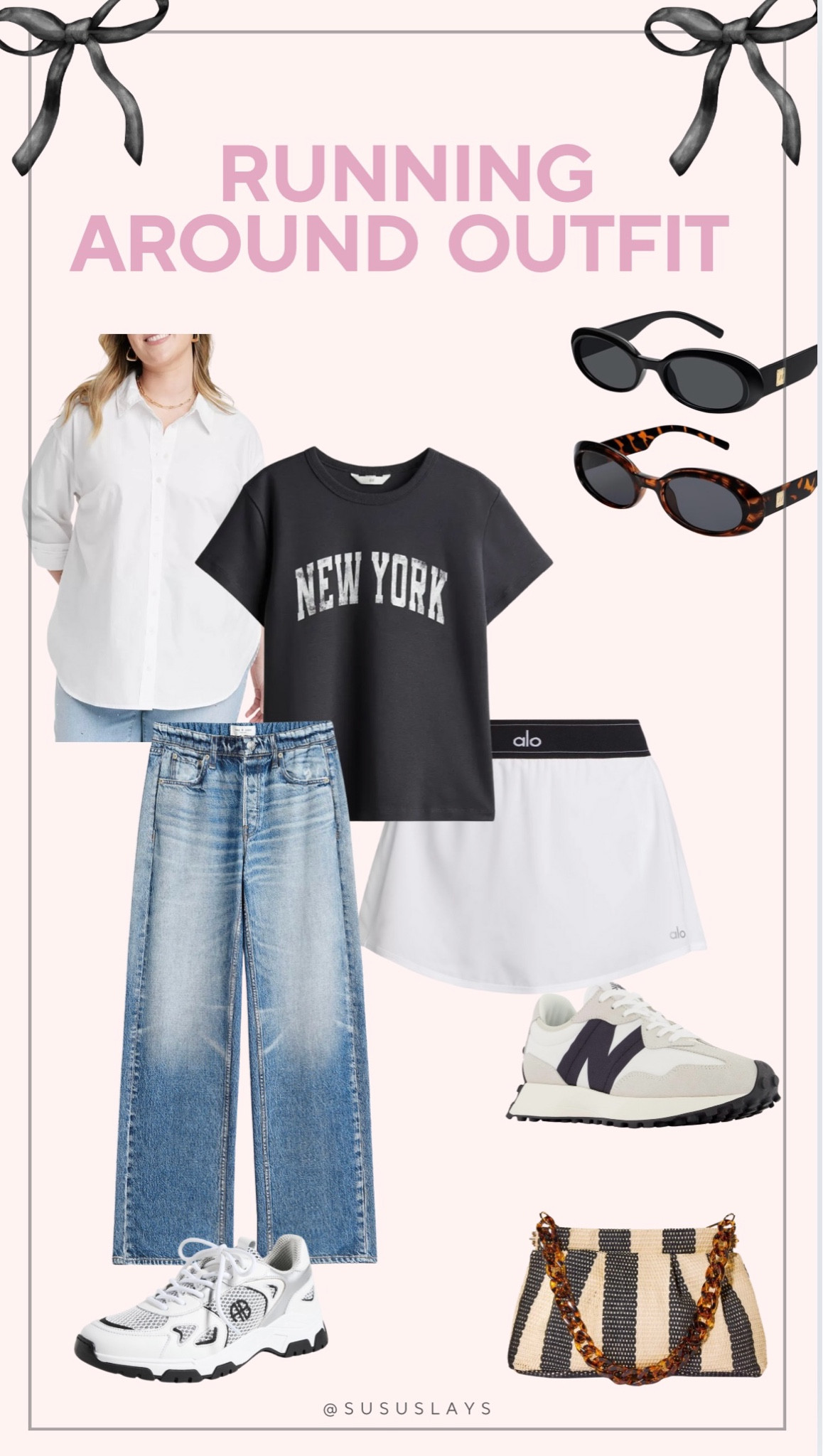 Look cute while running errands or ubering your kids around town! 
Love this Alo skort and New Balance with a cute graphic tee. And you can never go wrong with a classic white button up and jeans! 

#LTKOver40 #LTKStyleTip #LTKActive