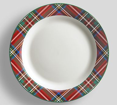 Stewart Plaid Stoneware Dinnerware Collection | Pottery Barn (US)