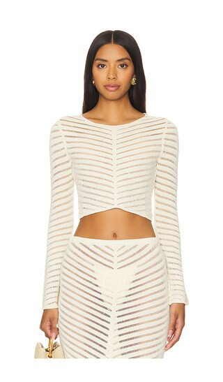 DEVON WINDSOR Raya Top in Cream. - size M | Revolve Clothing (Global)