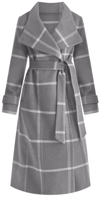 DKNY Women's Belted Wing-Collar Maxi Coat - Macy's | Macy's