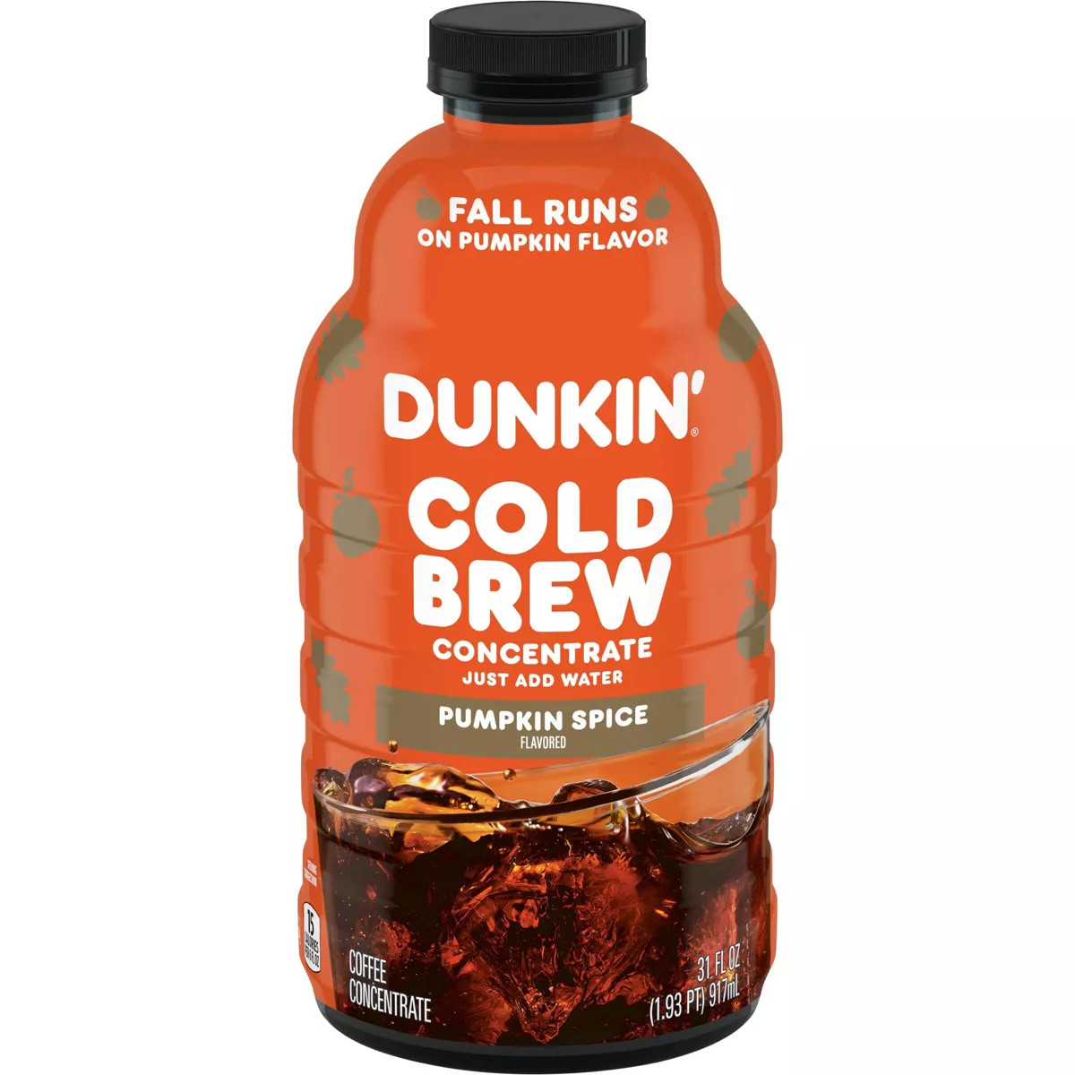 Dunkin’ Pumpkin Spice Flavored Cold Brew Coffee Concentrate Medium Roast Coffee - 31oz | Target