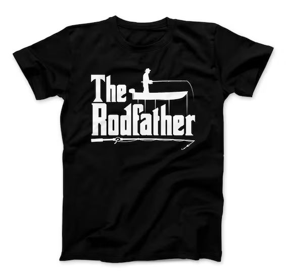 The Rodfather T-Shirt, Fishing Shirt, Fisherman, Fishing Shirt, Fishing Gifts For Men, Dad Fishin... | Etsy (US)