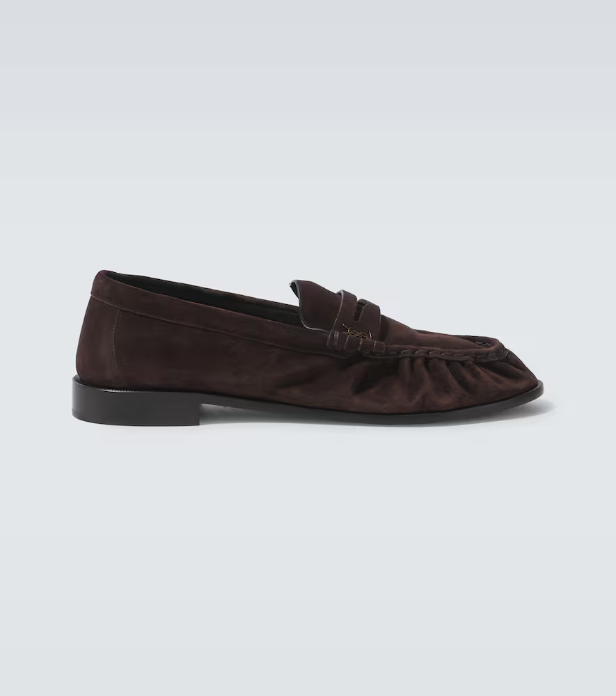 Saint Laurent Le Loafer suede penny loafers | Mytheresa (US/CA)