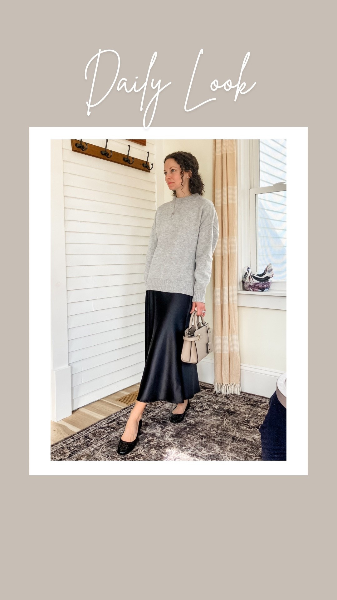 Satin skirt for fall!
Petite outfit. Modest outfit. Classic outfit. Neutral outfit. Fall outfit  

#LTKOver40 #LTKPetite #LTKSeasonal