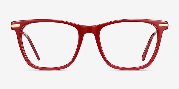 Sebastian Square Burgundy Glasses for Women | Eyebuydirect | EyeBuyDirect.com