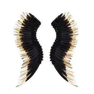 Madeline Earrings Black/Gold | Mignonne Gavigan