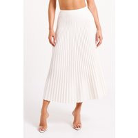 Twyla Pleated Suiting Maxi Skirt - Ivory I MESHKI I Size M | MESHKI US