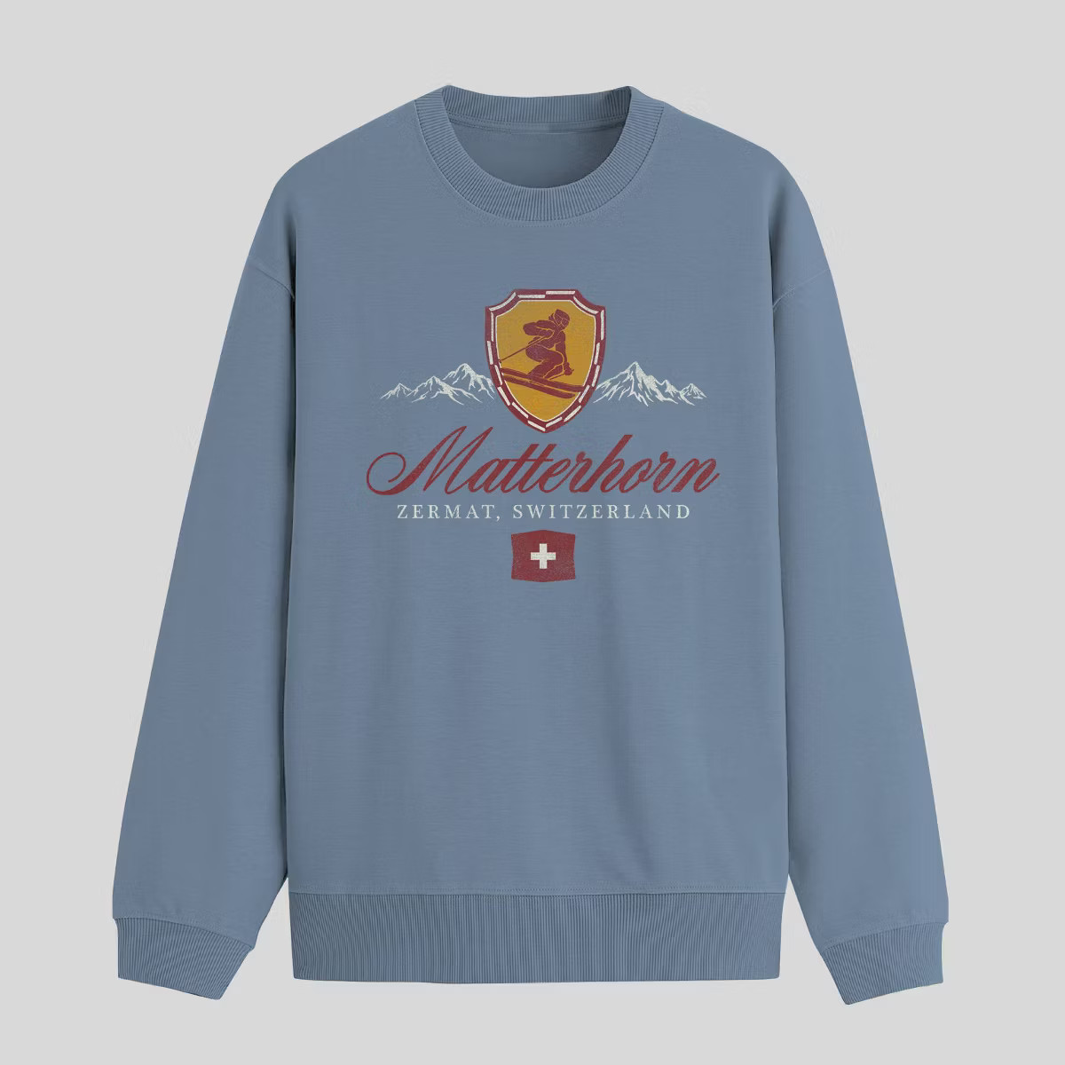 Men's Matterhorn Fleece Sweatshirt - Light Blue | Target