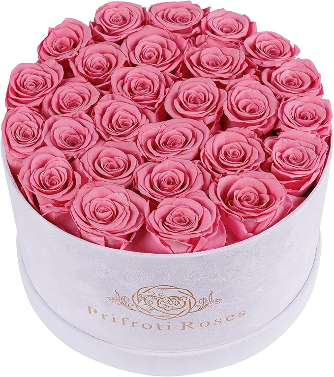 Prifroti 27 Flowers in a Luxury Suede Box, Birthday Gifts for Women, Preserved Flowers, Mothers D... | Amazon (US)