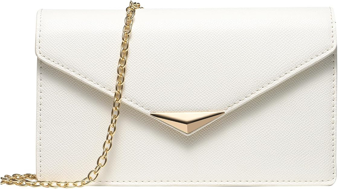 SWEETV Classic Envelope Clutch Purses for Women Elegant PU Leather Handbags for Evening, Weddings... | Amazon (US)