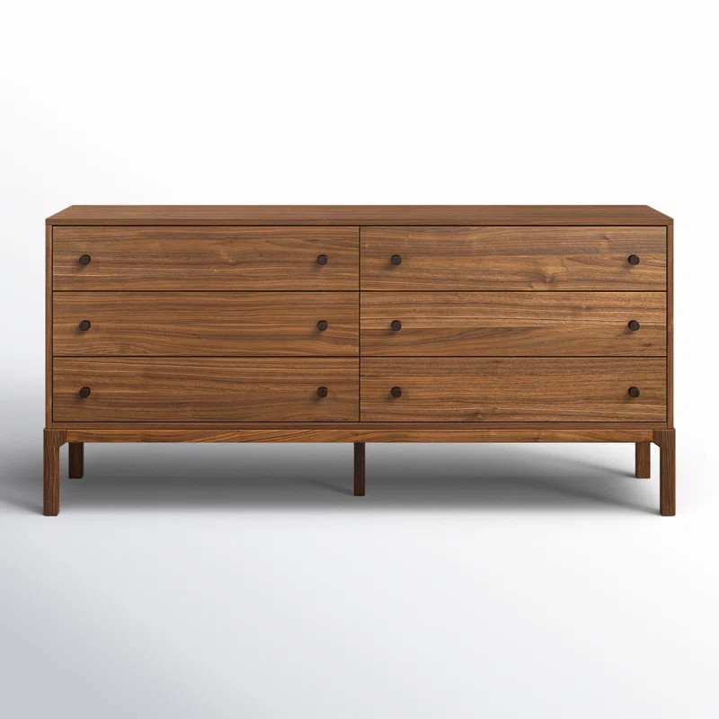 Jacobsen 6 - Drawer Double Dresser | Wayfair North America