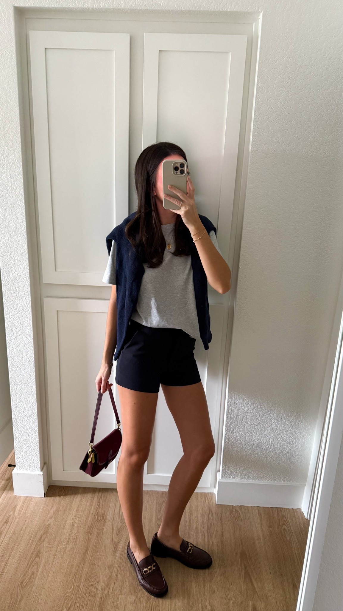 Outfit of the day! I’m 5’ 7” wearing my true size small in the top, XS in the sweater, and 2/25 in the shorts  

#LTKStyleTip #LTKSeasonal