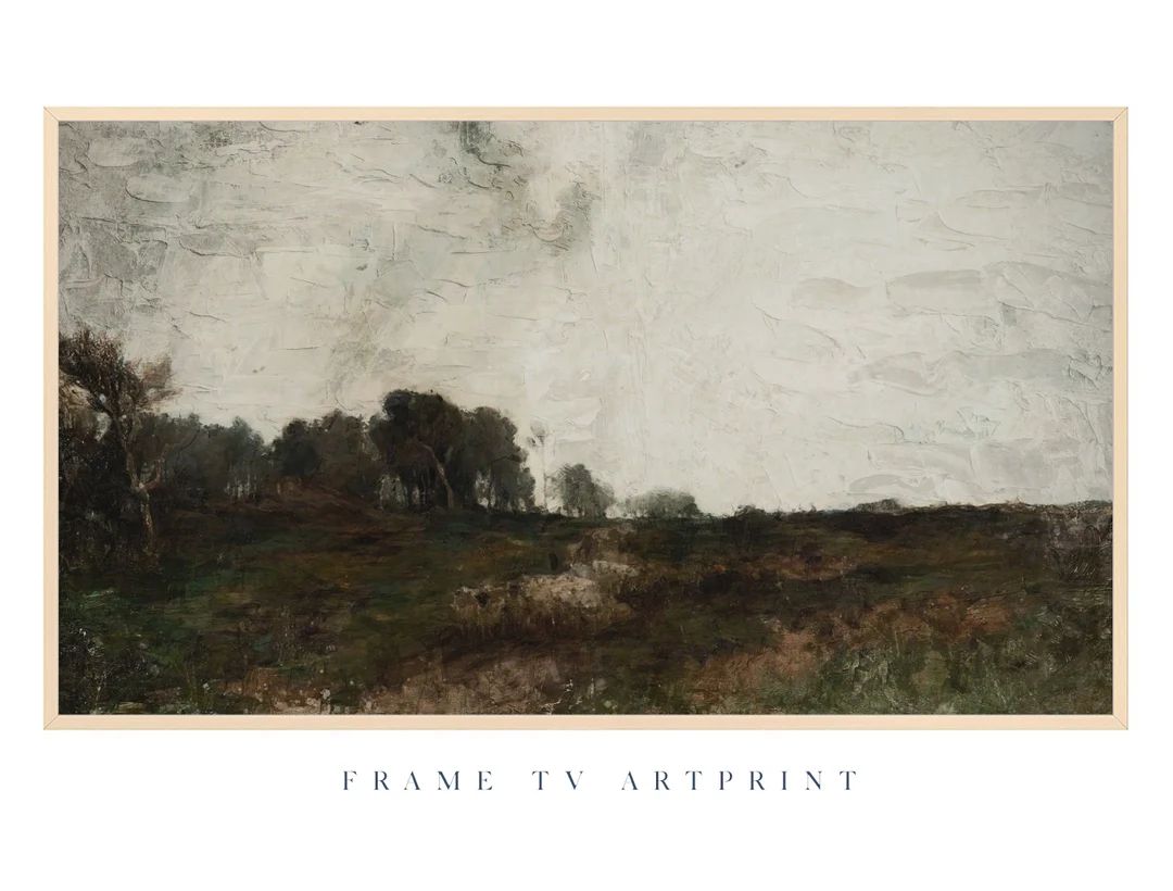 Samsung Frame TV art file | "Aged Textured Moody Landscape" | Modern | Texture | Neutral | Scribb... | Etsy (US)
