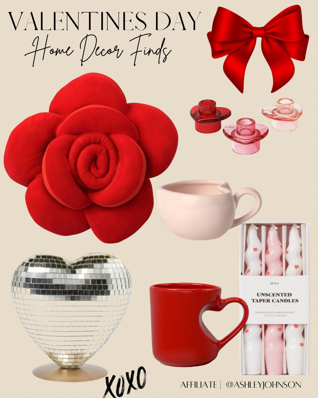 Valentines Day Decorations I am in love with this year! 😍✨💌 #valentinesdaydecor #rosepillow #heartcup #hearttapercandles #heartdecor

#LTKGiftGuide #LTKSeasonal #LTKHome