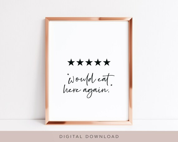 Kitchen Wall Decor Would Eat Here Again Kitchen Wall Art - Etsy | Etsy (US)